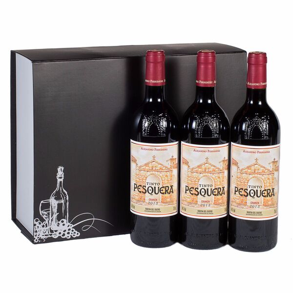 Estuche vino tinto D.O Ribera del Duero Pesquera Crianza