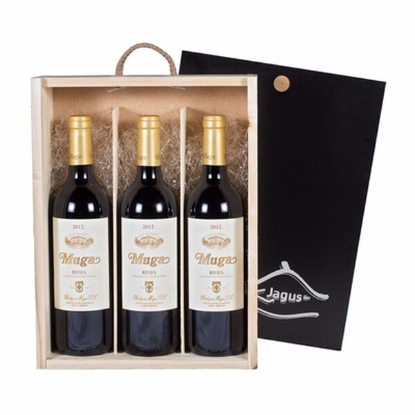 Estuche de vino tinto D.O Rioja Muga Crianza 