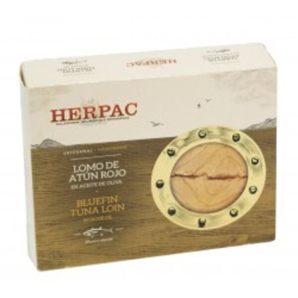 Lomo atún rojo aceite oliva herpac 250 gramos