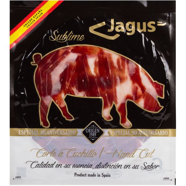 Plato de paleta de bellota ibérica 50% raza ibérica loncheada Jagus Campaña 