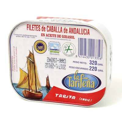 Filete caballa aceite vegetal la tarifeña. RR-320