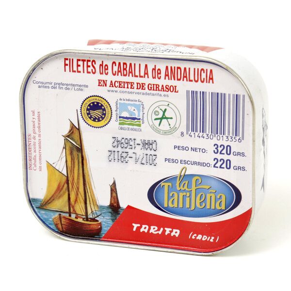Filete caballa aceite vegetal la tarifeña. RR-320