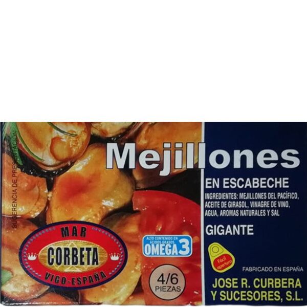 Mejillones escabeche  RO-120 corbeta 6/8 