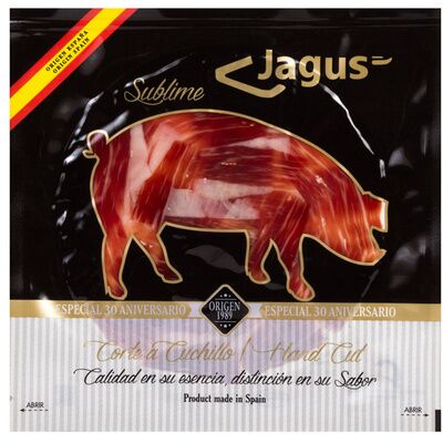 Plato loncheado jamón ibérico de bellota 100% Pata Negra