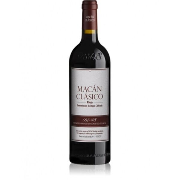 Vino tinto rioja macan clásico bodega Vega Sicilia 75 cl.