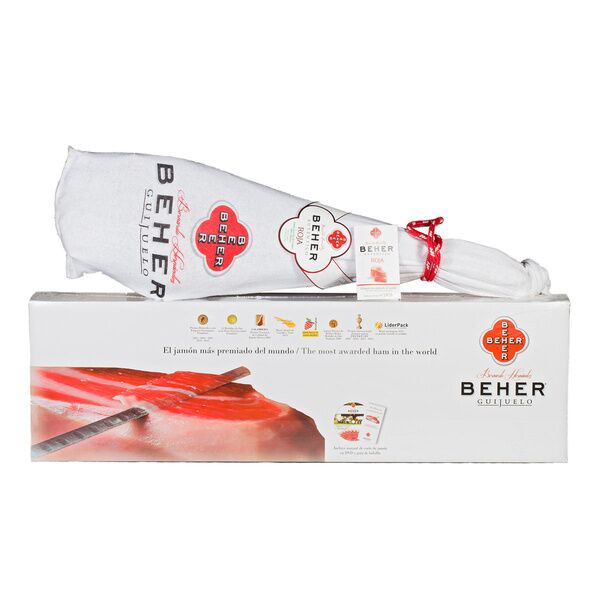 JAMON CEBO DE CAMPO 100% IBERICO ROJA 