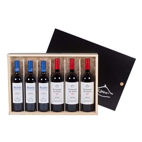 Estuche D.O Rioja y Ribera del Duero. Alcorta Cza y Señorío de Nava Roble