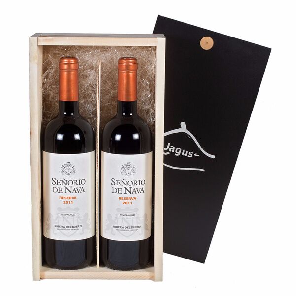 Estuche de vino tinto D.O Ribera del Duero Señorío de Nava Reserva