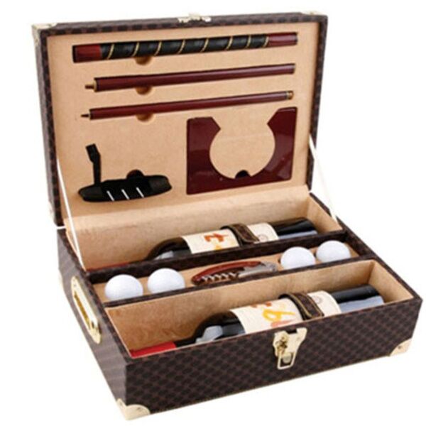 ESTUCHE VINO GOLF 2 BOTELLAS