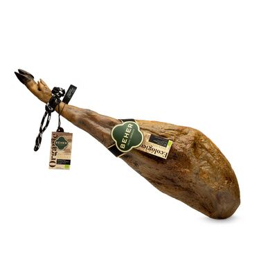 JAMÓN ECOLÓGICO DE BELLOTA 100% IBÉRICO BEHER “PATA NEGRA”