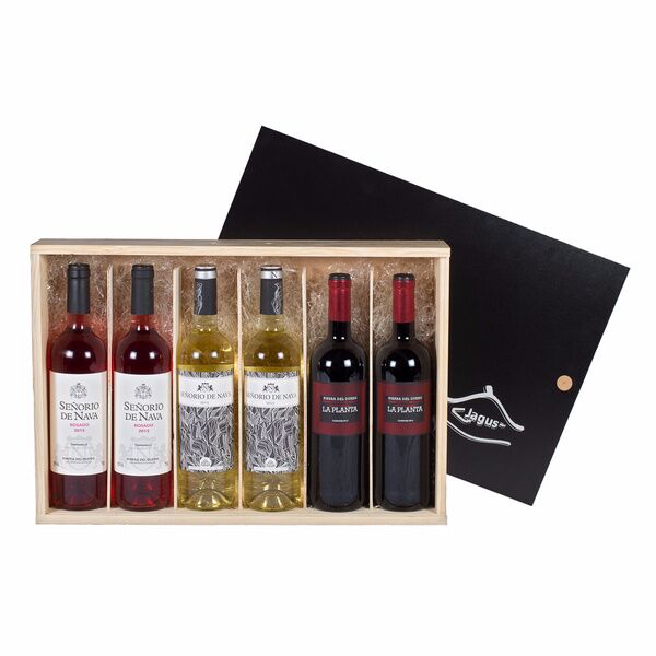 Estuche 6 botellas. D.O Ribera Duero Señorío de Nava (Rosado y Blanco) La Planta